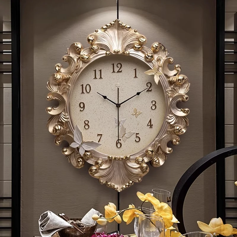 Europäischen Stil Zimmer Wandu – Resin Art Clock Bewertung und Preis